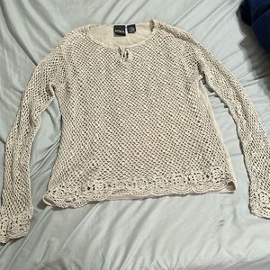 Long sleeve Erika brand tan shirt